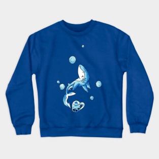 Blue Bubble Shark Crewneck Sweatshirt